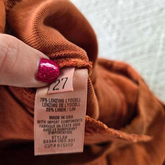 Bella Dahl Linen blend Sedona cuffed utility Shorts Linen NWT Gorpcore Beachy - Picture 7 of 10